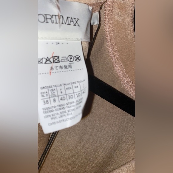 Sportmax Satin Blouse Midi Dress - Cream - Picture 4 of 8